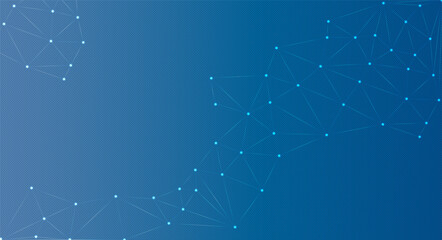 Fototapeta premium Low Poly Background on Dark Blue Gradient – Modern, Geometric, and Minimalist Abstract Design for Digital Art, 3D Modeling, Wallpapers, and Futuristic Graphics 