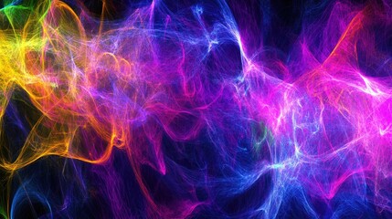 Obraz premium Vibrant, swirling nebula of colorful energy; abstract art