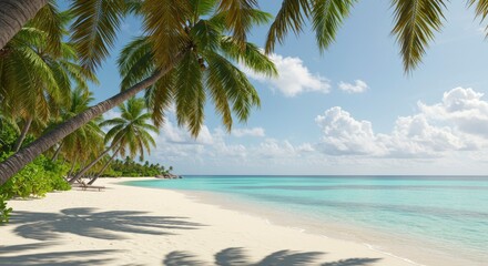Tropical beach scene