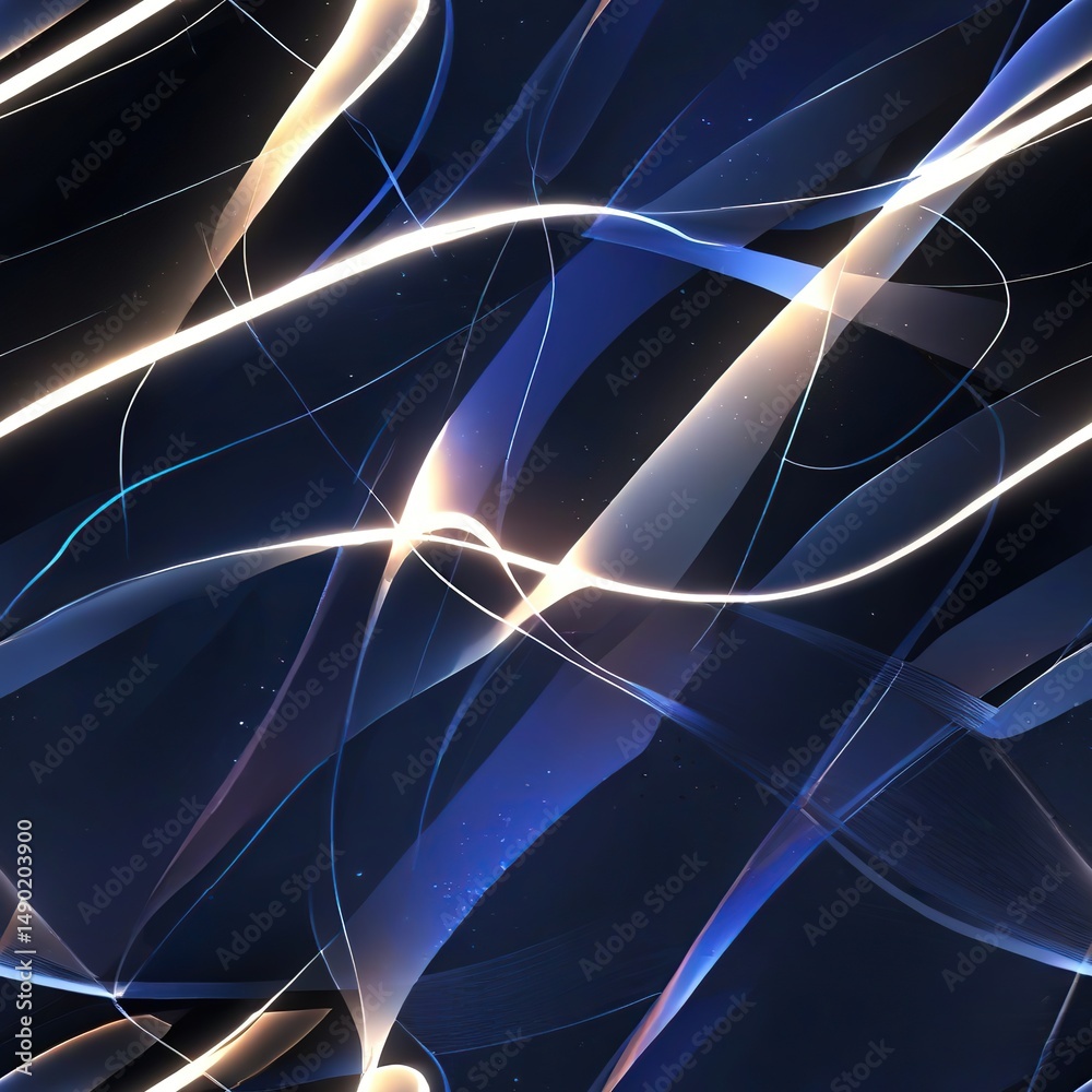 Poster abstract background with colored lines and strokes of different sizes and shapes
