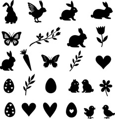 Happy Easter Bunny Wreath" Vector design