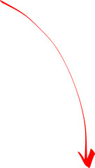 Doodle Arrow with Red Ink Pen