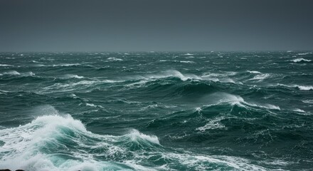 Turbulent ocean waves