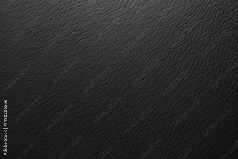 Poster detailed view of textured black material with unique patterns and lines for artistic or design appli