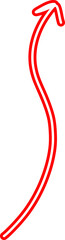Arrow Pointing Right Hand Drawn