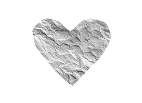 Paper heart plaster
