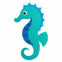 Sea Horse vector on white background