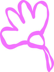 Flower Leafs With Kid Style