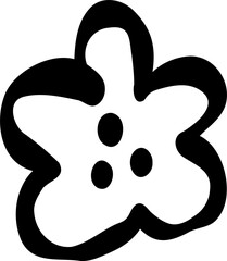 Cute Floral Leafs Hand Drawn Art