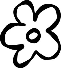 Bold Ink Kid Style Floral Leafs