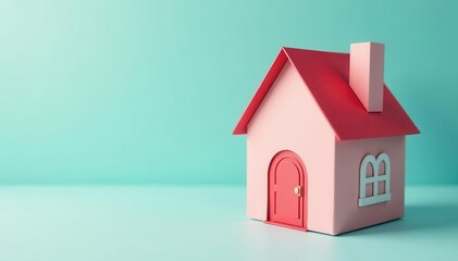 Cute little house gift box template; printable die-cut design , glue, seasonal, download