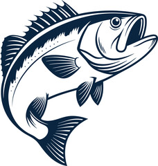 Colorful Fish vector illustration in white background 