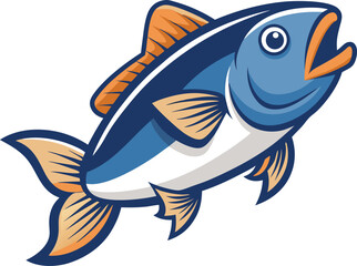 Colorful Fish vector illustration in white background 