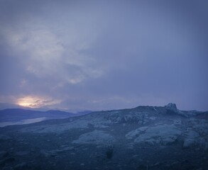 Twilight Rocky Landscape