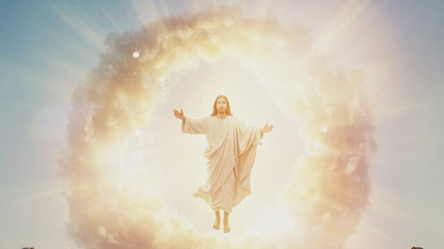 Happy Ascension of Jesus Christ for greeting background