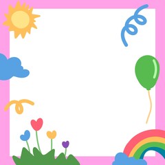 귀여운 그림 프레임