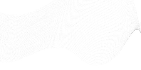 Abstract halftone flowing wavy colorful gradient dots shape isolated on  background. Digital future technology concept. Design for web design, music, cover, technology, science, data