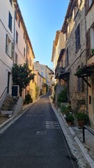 Fototapeta premium Hike up to Chateau Grimaldi, Cagnes-Sur-Mer, France.