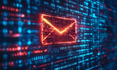 A ransomware email phishing attack on a computer screen