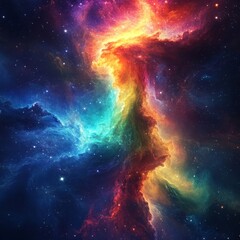 Obraz premium rainbow galaxy in the world