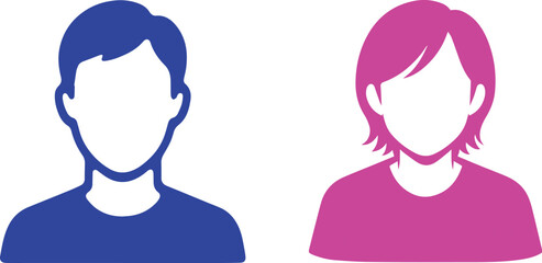 Men and woman profile