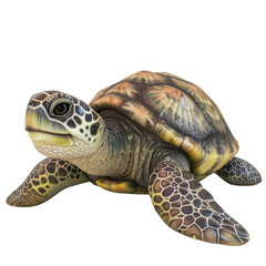 Obraz premium Close up of a sea turtle on black background