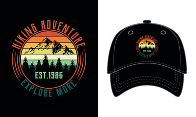 Fototapeta premium Adventure cap design