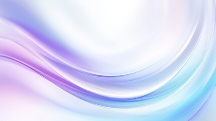 Abstract background with blue and purple curves and glass spiral on white gradient, soft light and reflections, high resolution digital illustration with blurred effect and elegant composition