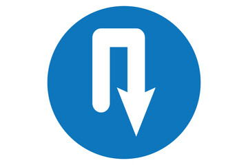 u turn vector set eps 10