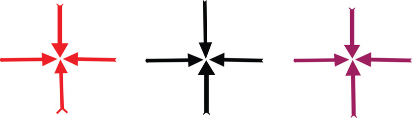 Black teer set  icon red  color 