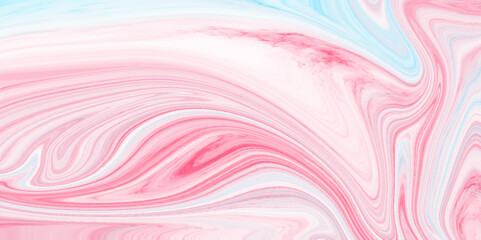 Pink Acrylic pour Color Liquid marble abstract surfaces Design. Liquid multicolor paint background Modern and stylist abstract background. Acrylic painting with colorful shiny gradient design. 