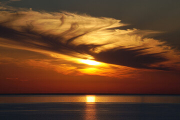 Obraz premium sunset at the beach