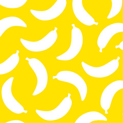 Bananas pattern fresh fruit drawing icon vector illustration. Use for card, menu cover, web pages, page fill, packaging, farmers market, fabric.