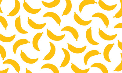 Bananas seamless pattern. Banana vector. Seamless Bananas for Wallpaper, Wrapping, Web Design, Textile, Fabric, Tile, Tablecloth