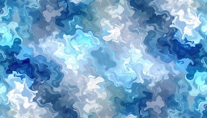 Abstract Blue And White Patterned Background Design