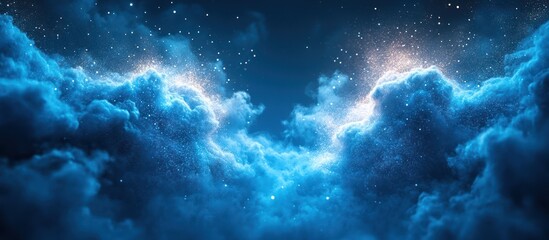 Night Clouds Lit by Stars