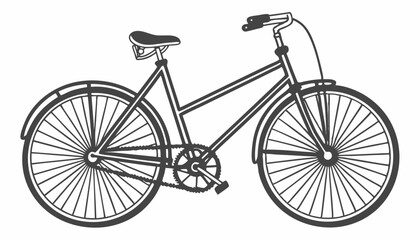 bicycle isolated on white