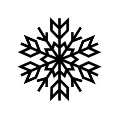 Snowflake Icon Outline Vector Illustration