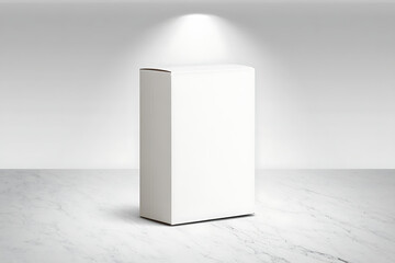 Blank White Box Mockup Product Packaging