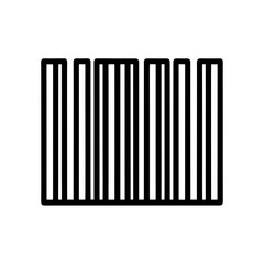 Barcode Icon Outline Vector Illustration