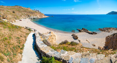 Loulos Beach (in greek Παραλία Λούλος) Mykonos Island South Aegean Region (Südliche...