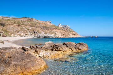 Loulos Beach (in greek Παραλία Λούλος) Mykonos Island South Aegean Region (Südliche Ägäis) Greece