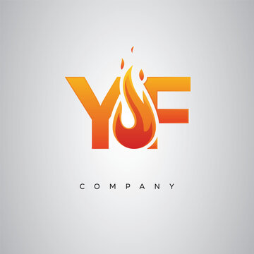 YF Creative Fire Letter Logo Design