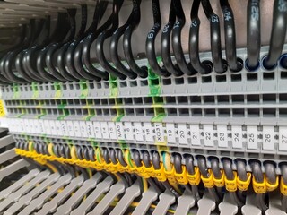 Reihenklemmen im Schaltschrank