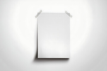 Blank Paper Mockup Tape Wall Texture