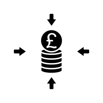 Icon a funding, isolated against a clean background.
