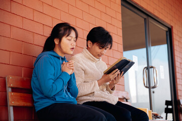 Christian pray god close up spirit holy bible hand faith catholic church religion worship prayer...