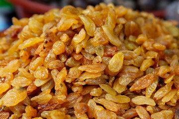 close up of dried fruit
