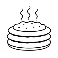 birthday cake vector illustration