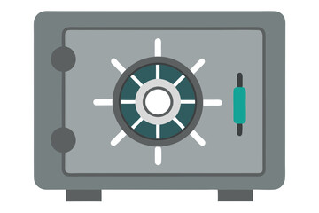 Bank Vault Icon with Central Dial